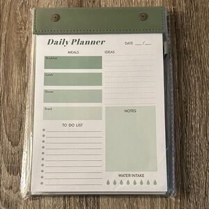 Green Daily Planner Pad
